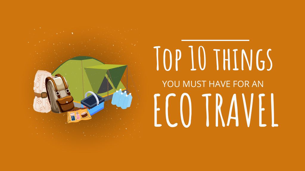Top 10 Eco Travel Things Title Šablona návrhu