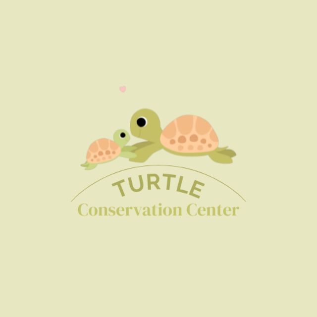 Turtle Conservation Centre Animated Logo Design Template