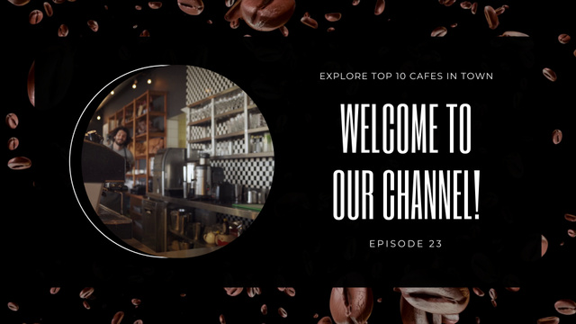 Professional Barista Day Episode On Coffee Vlog YouTube intro Modelo de Design