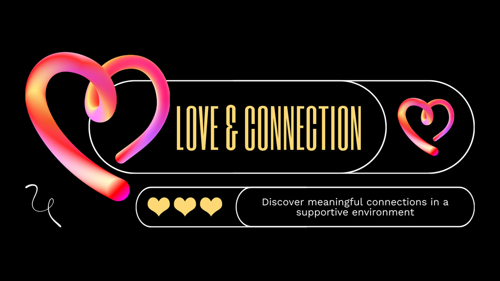 Modèle de visuel Love and Matchmaking Evening - FB event cover