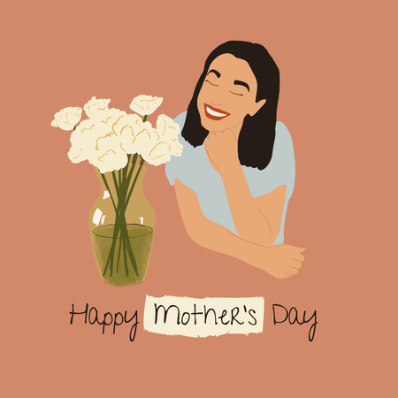 Mother's Day Holiday Greeting Instagram Design Template