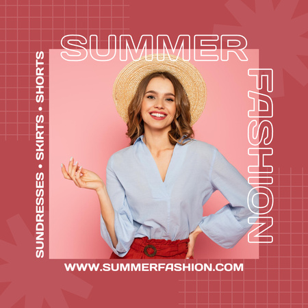Summer Sale of Clothes and Accessories Instagram Πρότυπο σχεδίασης