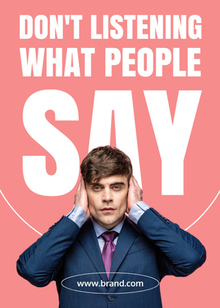 Don't Listening What People Say Flayer Design Template