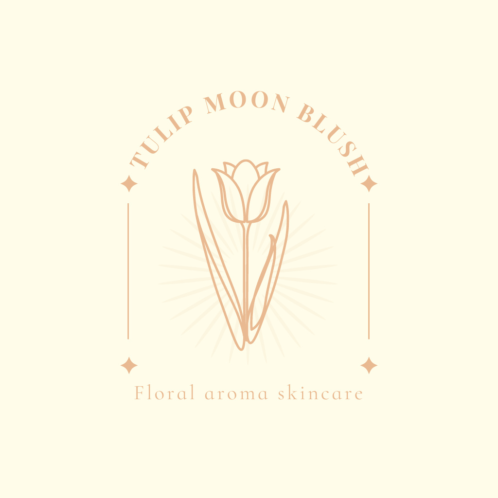 Organic Floral Aroma Logo tervezősablon