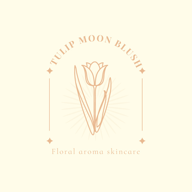 Organic Floral Aroma Logo tervezősablon