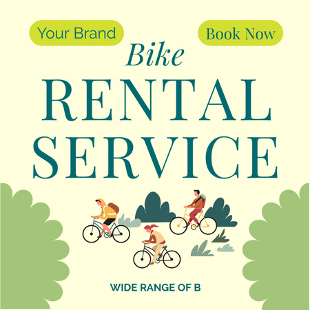Rental Bikes for Tourism Instagram AD – шаблон для дизайна