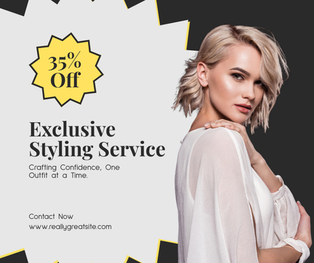 Exclusive Styling Services Facebook Design Template