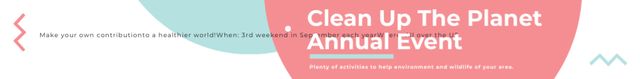 Clean up the Planet Annual event Leaderboard Modelo de Design