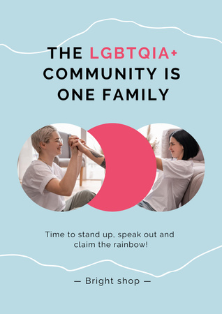 LGBT Families Community Poster Design Template