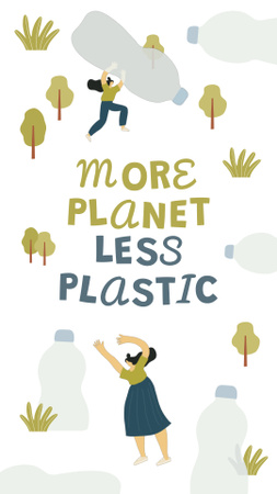 Ontwerpsjabloon van Instagram Video Story van Plastic Pollution Awareness