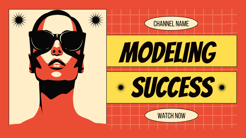 Ontwerpsjabloon van Youtube Thumbnail van Tips for Achieving Success in Modeling Business