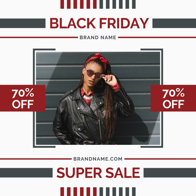 Modèle de visuel Black Friday Savings and Sales Bonanza - Instagram AD