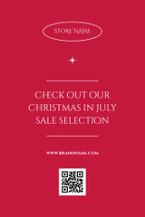 July Christmas Discounts Announcement with Young Couple