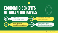 Offering Economic Benefits of Greening Initiatives