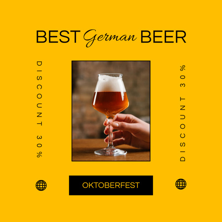 Oktoberfest Special Offer Announcement Instagram Design Template