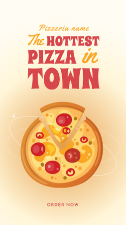 The Hottest Pizza Town Instagram Story – шаблон для дизайну