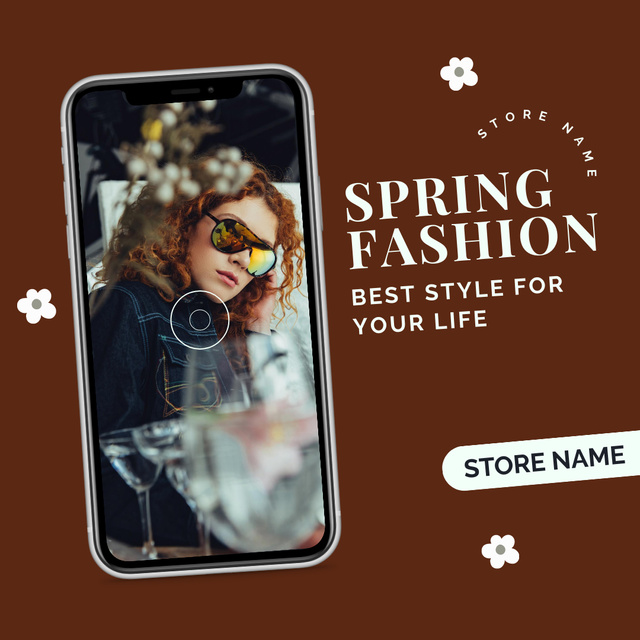 Designvorlage Spring Stylish Sale Offer for Women für Instagram