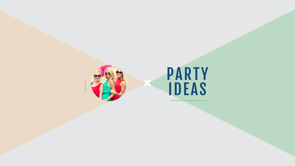 Party ideas Ad with Young Girls Youtube Šablona návrhu