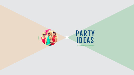 Template di design Party ideas Ad with Young Girls Youtube