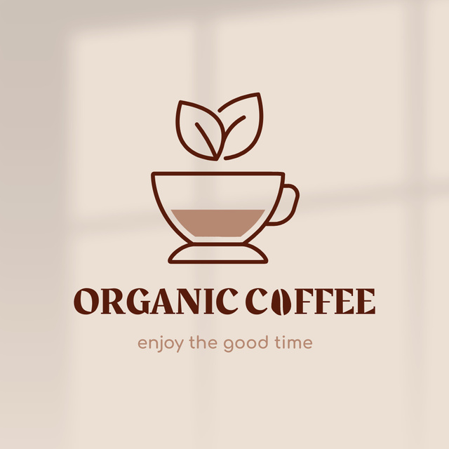 Platilla de diseño Offer to Enjoy Tasty Coffee Logo