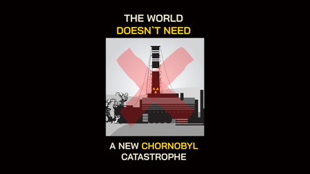 Plantilla de diseño de el mundo no necesita una nueva catástrofe de chornobyl Youtube Thumbnail 
