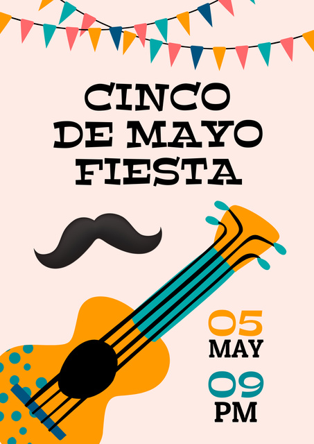 Designvorlage Cinco De Mayo für Poster