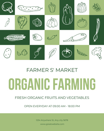 Fresh Organic Farming Goods Instagram Post Vertical Design Template