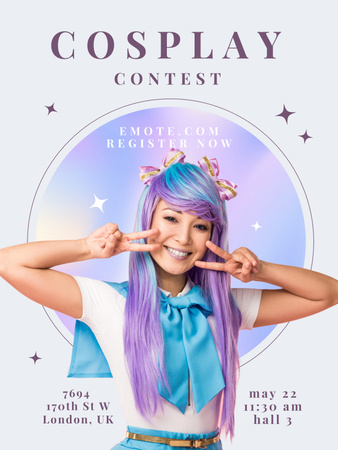 cosplay Poster US Design Template