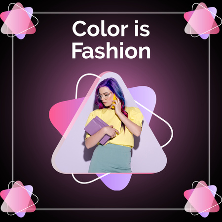 Fashion Clothes of Bright Colors Instagram Design Template