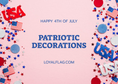 USA Independence Day Celebration Announcement