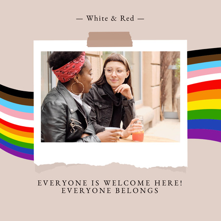 LGBT Community Invitation Instagram tervezősablon