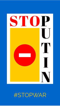 Stop Putin Stop War Instagram Story Design Template