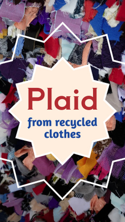 Plaid From Recycled Clothing Sale Offer TikTok Video Design Template