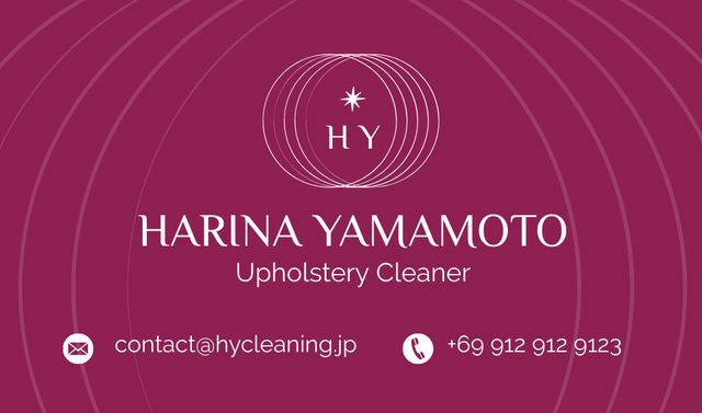 Upholstery Cleaning Services Offer Business card Design Template