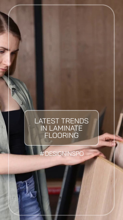 Various Laminate Floorboards For Flooring Service TikTok Video Design Template