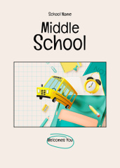 Middle School Welcomes You With Bus