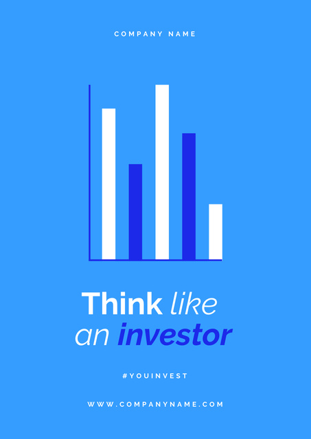 Investor mindset concept Poster Design Template