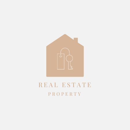 Designvorlage Real estate logo für Logo