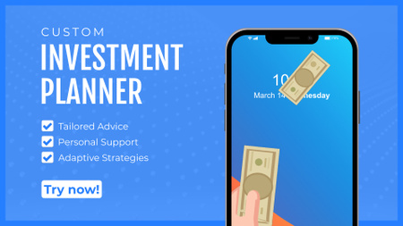 Customized Investment Planner Application Full HD video Design Template