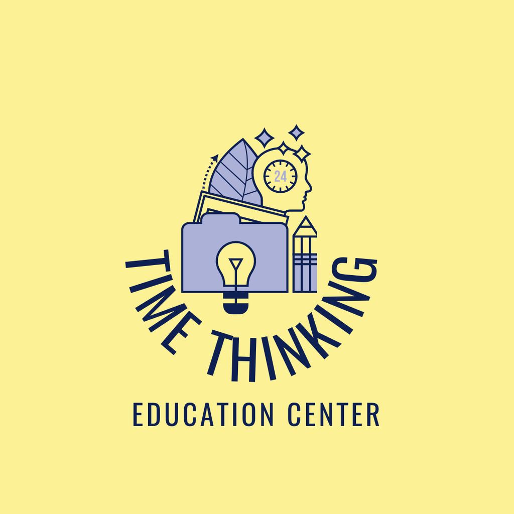  Education Center Advertisement Logo 1080x1080px Design Template