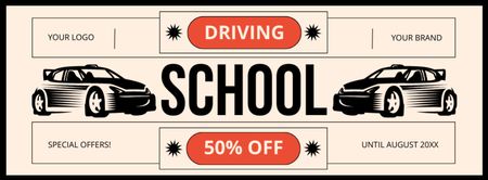 Special Driving School Offer At Discounted Rates Facebook cover Design Template