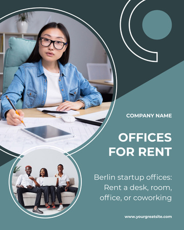 Template di design Offer of Offices for Rent Instagram Post Vertical