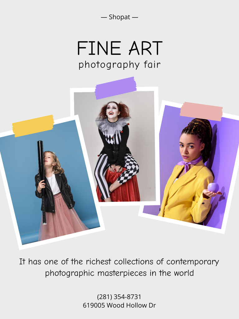Fine Art Photography Fair Poster US – шаблон для дизайна