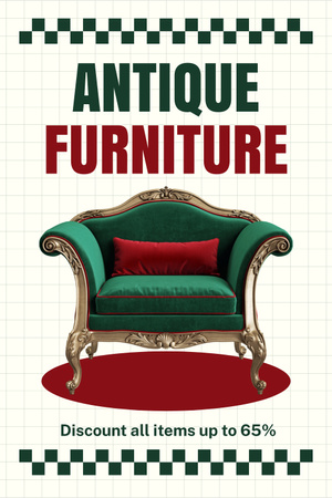 Well-preserved Armchair and Other Furniture With Discount Offer Pinterest Design Template