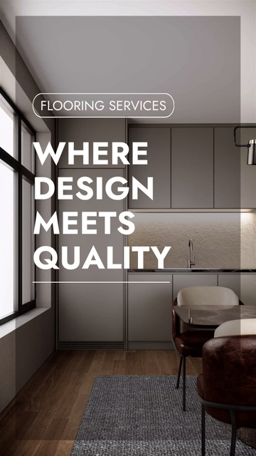 Designvorlage Competent Flooring Service Offer With Promo für TikTok Video