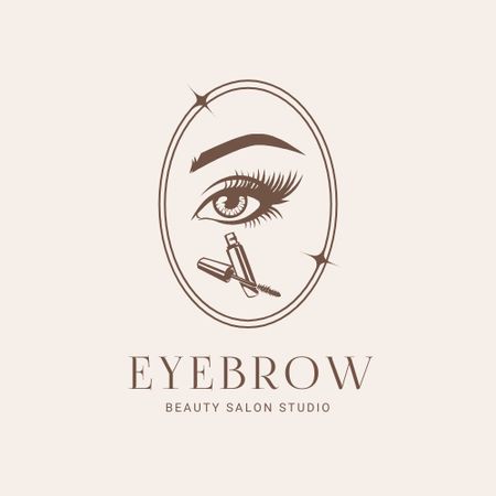 Plantilla de diseño de Eyebrow Salon Offer Logo 