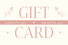 Special Gift Card Offer in Pastel Colors