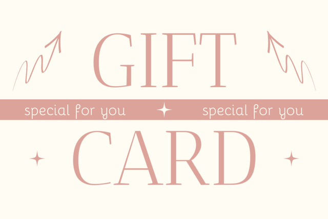 Special Gift Card Offer in Pastel Colors Gift Certificate Πρότυπο σχεδίασης