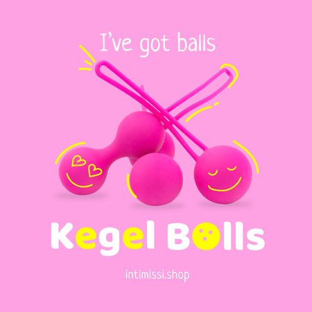 Platilla de diseño Funny Joke with Sex Toys Instagram