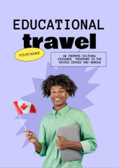 Educational Tours Ad with Young African American Guy